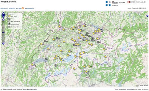 Nebelkarte.ch - Wo nebelt es?.