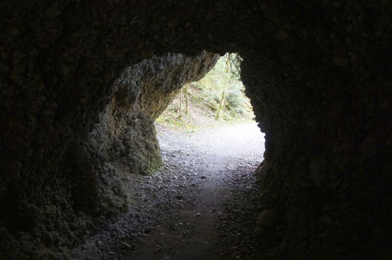 In einem der alten Tunnel