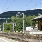 Bahnhof Wildegg mit Schloss