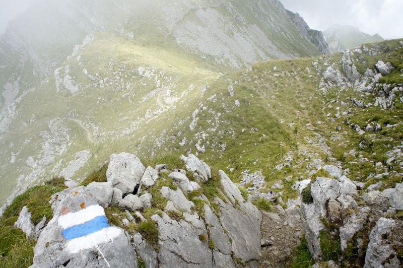 Unterwegs auf blau-weisen-Pfaden