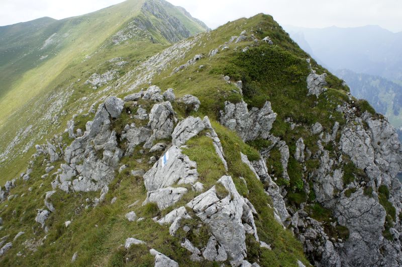 Dem ausgesetzten Grat entlang