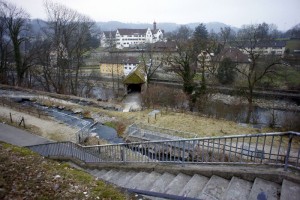 Fischtreppe beim Kraftwerk Wettingen