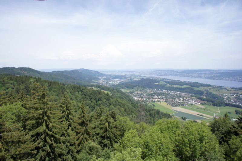 Zürichsee und Üetliberg