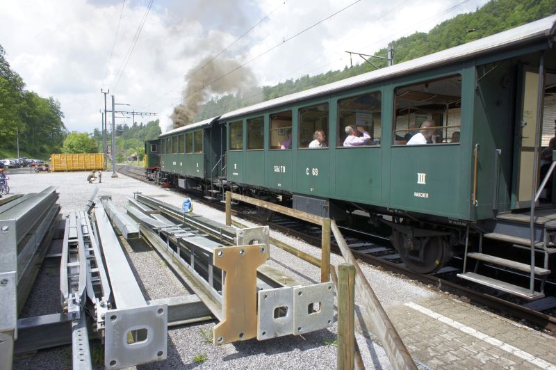 Nostalgie Dampfzug im Sihltal
