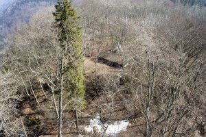 Tiefblick vom Schleitheimer Randenturm
