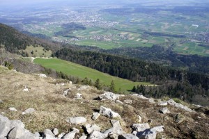 Tiefblick von der Stallflue