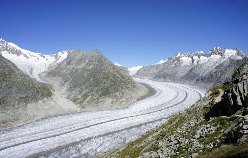 Gletscherpfad: auf Tuchfühlung mit dem Aletschgletscher