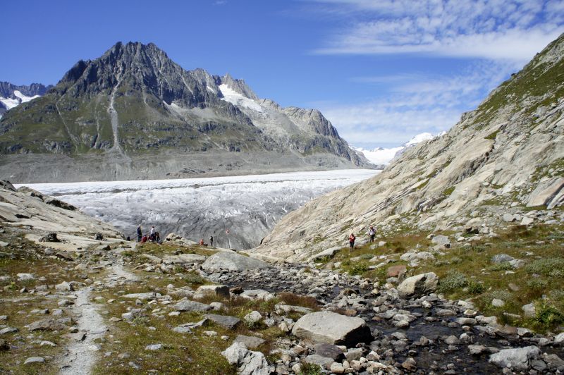 Blick zurück zum Aletsch