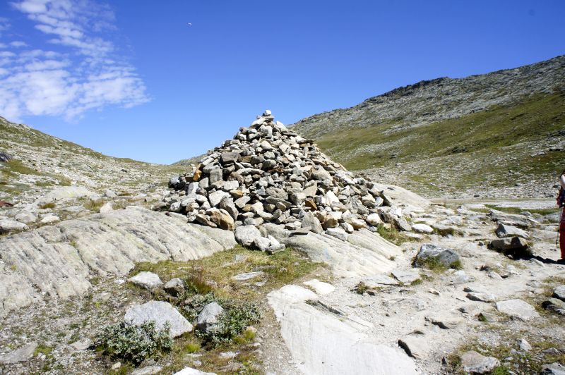Steinhaufen-Pyramide