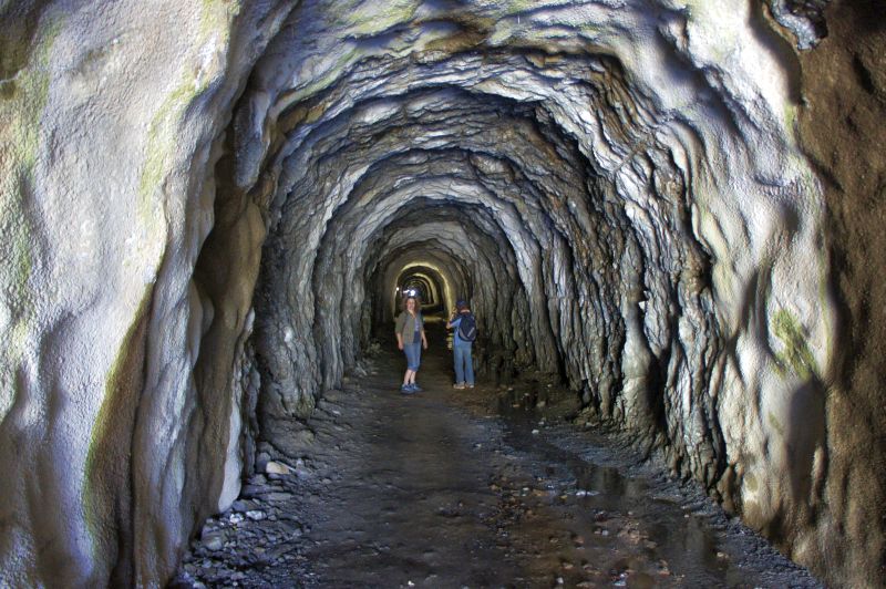 Tunnel unter dem Eggishorn
