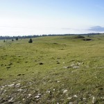 Blick über das Nebelmeer. Da unten liegt Sainte-Croix, unser Ziel