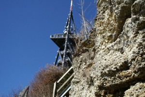 Unterhalb des Aussichtsturms