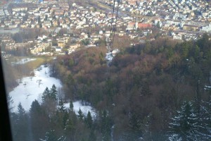 Fahrt mit der Luftseilbahn Adliswil - Felsenegg