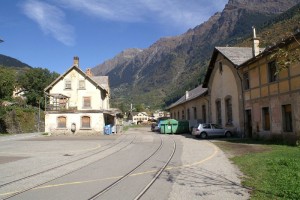 Der alte Bahnhof Messoco, einst Endstation.
