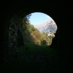 Ein alter Bahntunnel - jetzt Wandertunnel