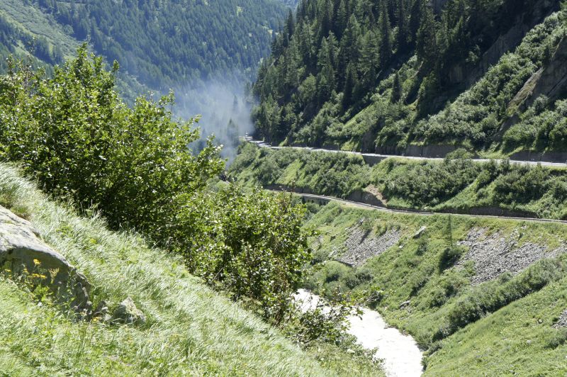 Kein Waldbrand sondern die Dampfbahn