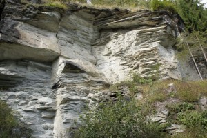 Steinbruch. Wurde hier das Baumaterial für die Feste Kropfenstein gewonnen?