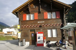 Station Rueun - Wanderende