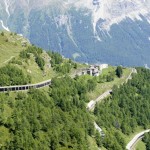 Rückblick zur Alp Grüm