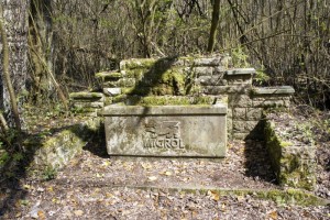 Erinnerung an vergangene Zeiten: Migrol-Brunnen
