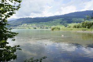 Delta der grossen Melchaa beim Campingplatz in Sarnen