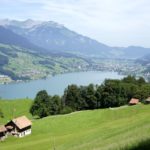 Sarnersee mit Pilatus im Hintergrund