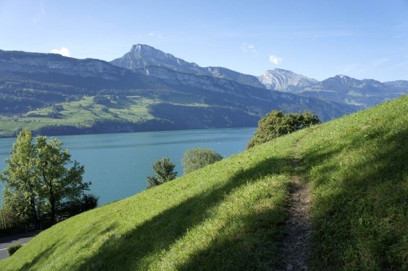 Dem See entlang Richtung Gersau