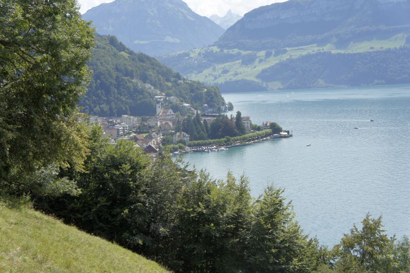 Blick zurück nach Gersau