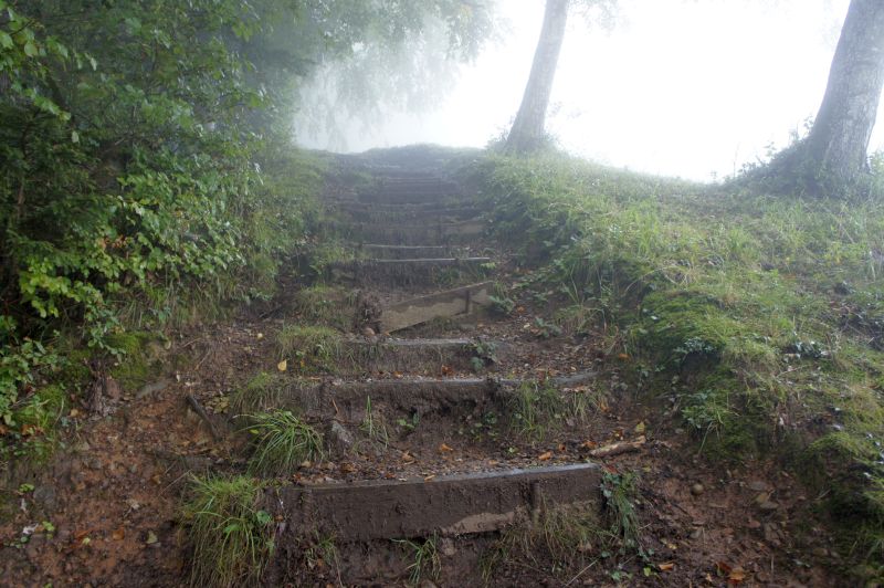 Aufstieg zum höchsten Punkt der Wanderung