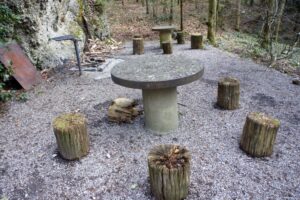 Picknickplatz Felsen